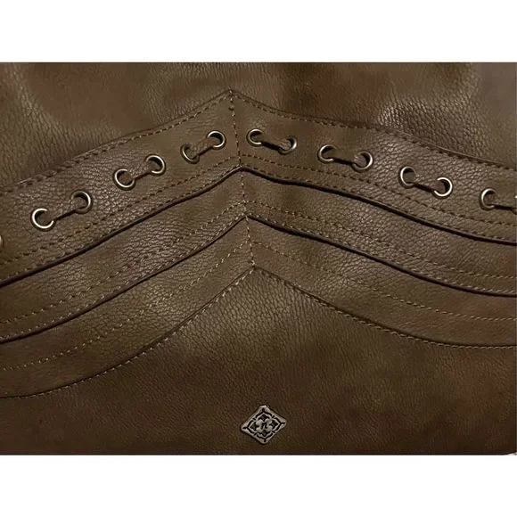 Nanette Leopore Vegan Leather Bohemian Western Shoulder Bag - Picture 4 of 6